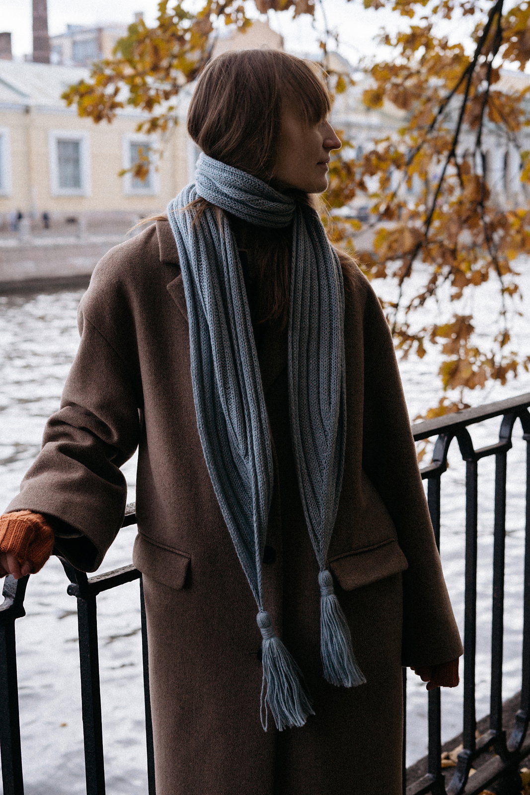 Écharpe à glands – modèle de tricot, photo 5