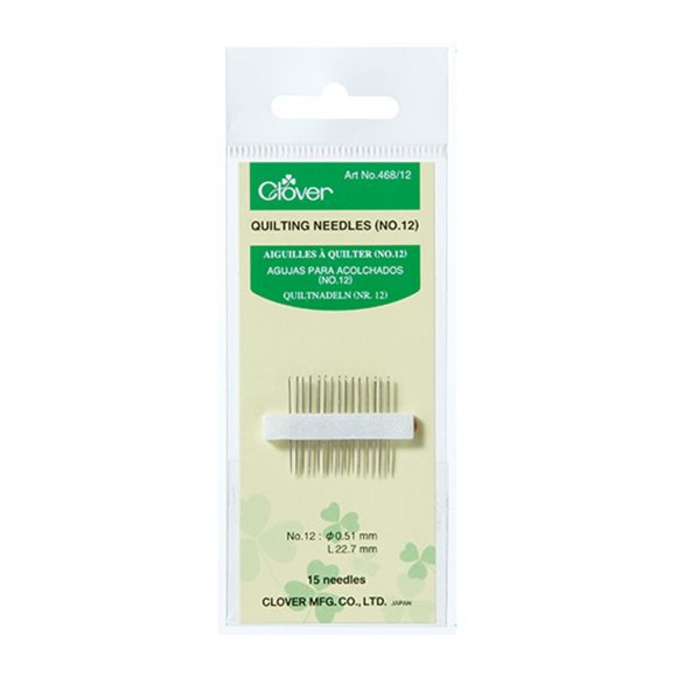 Clover Quiltnadel 0,51 mm / 2,27 cm