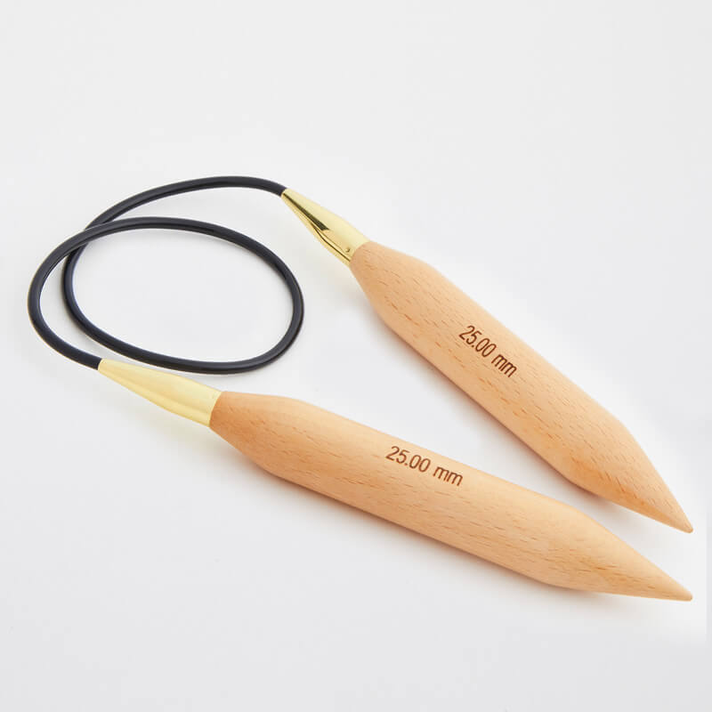 KnitPro circular needle JUMBO Birch - 20,00 mm 100 cm 1 piece