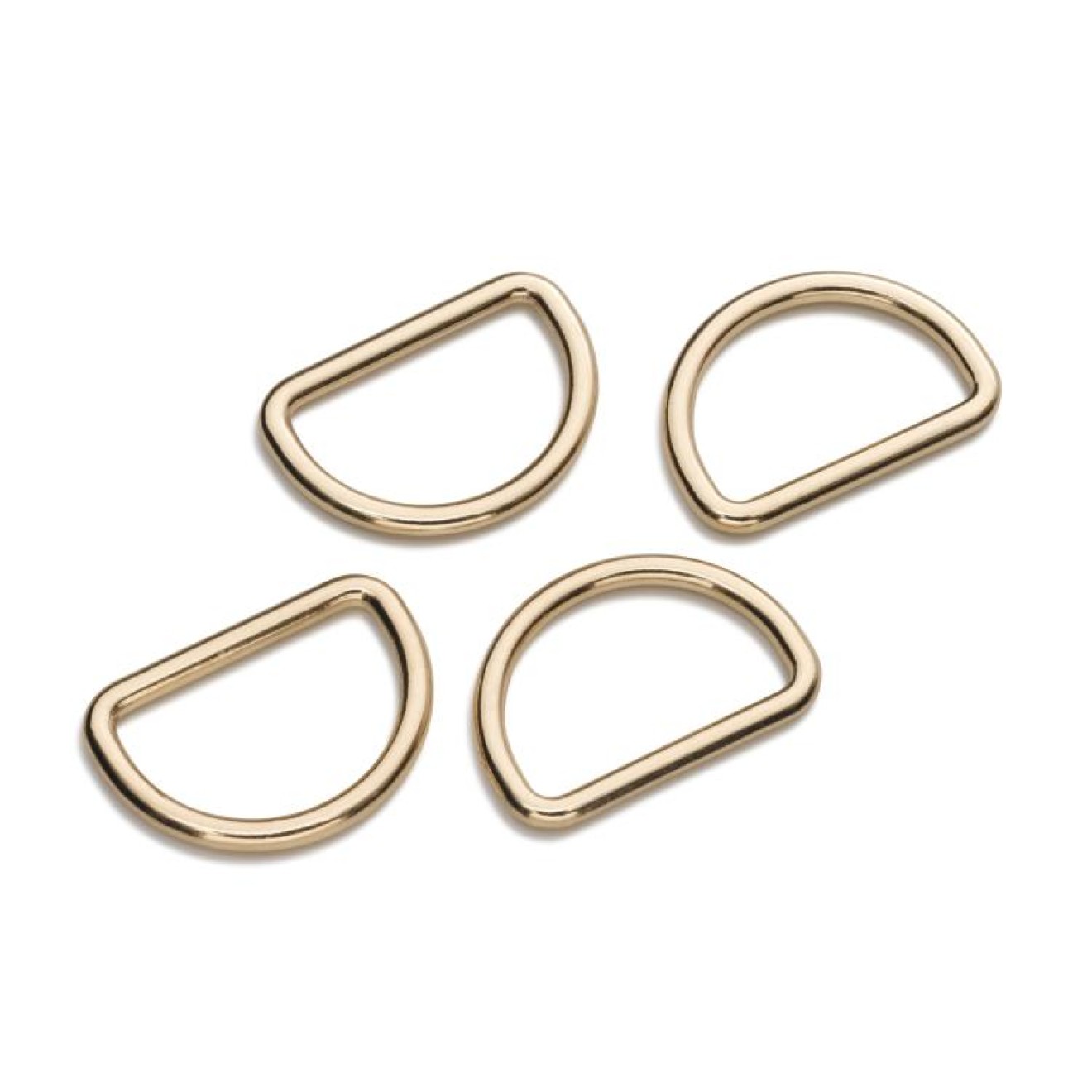 25 mm / gold-coloured / 4 piece
