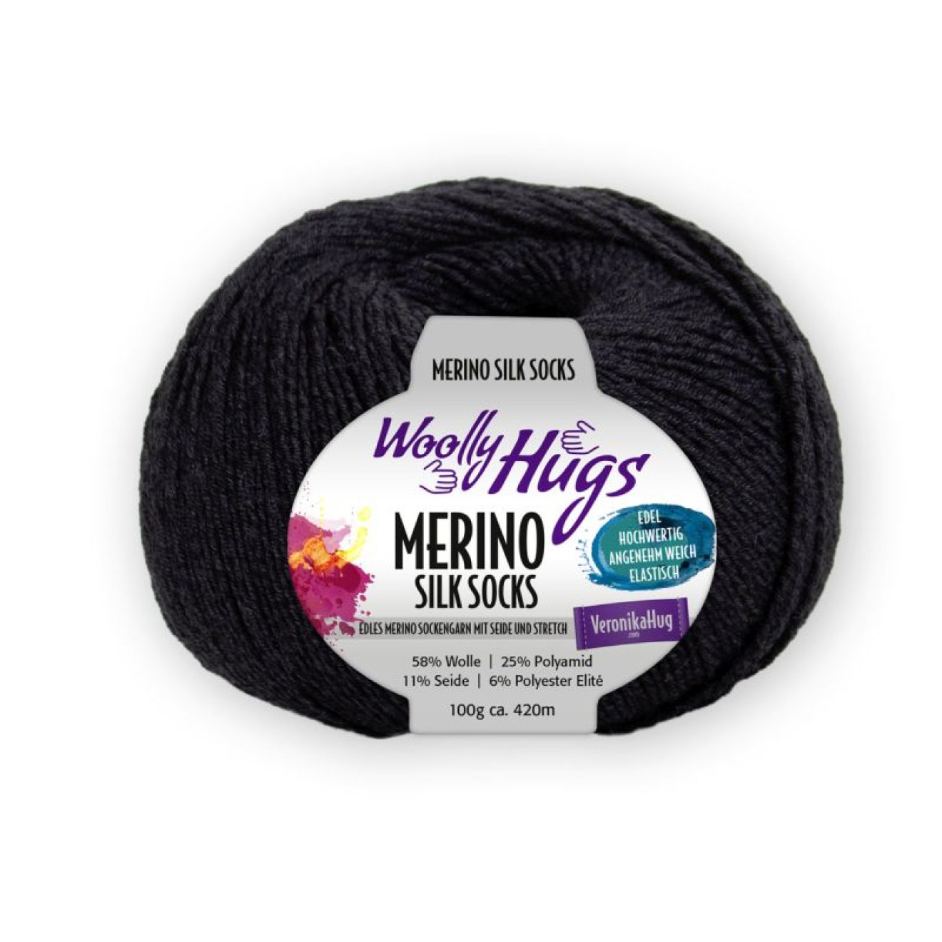 Pro Lana Woolly Hugs Merino Silk Socks colour 298