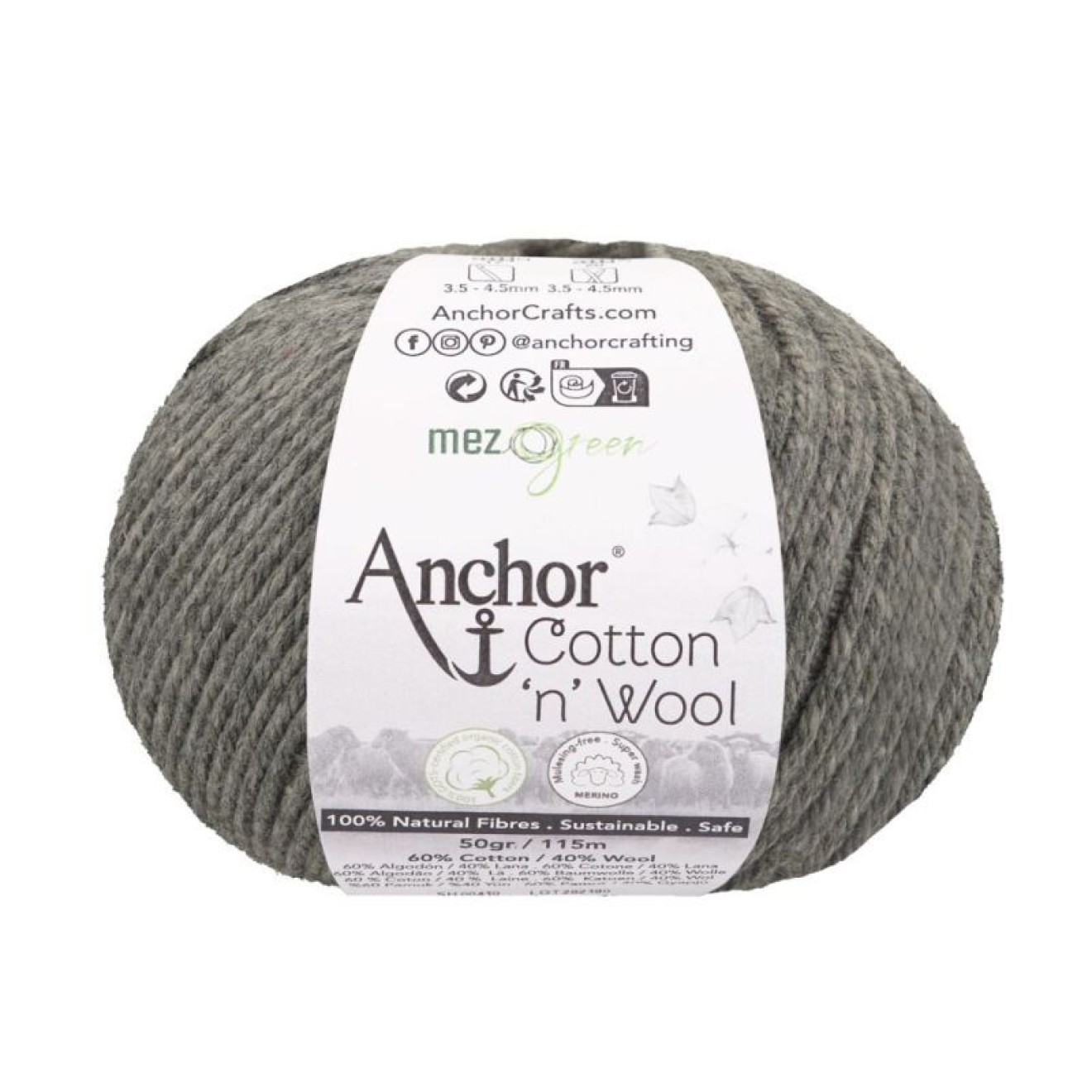 Mez Anchor Cotton Wool colour 01332 onyx