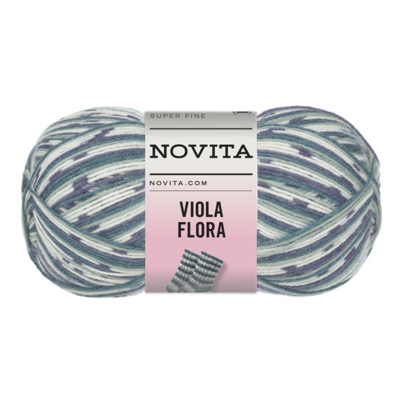 Novita Viola Flora colour 711 lumme