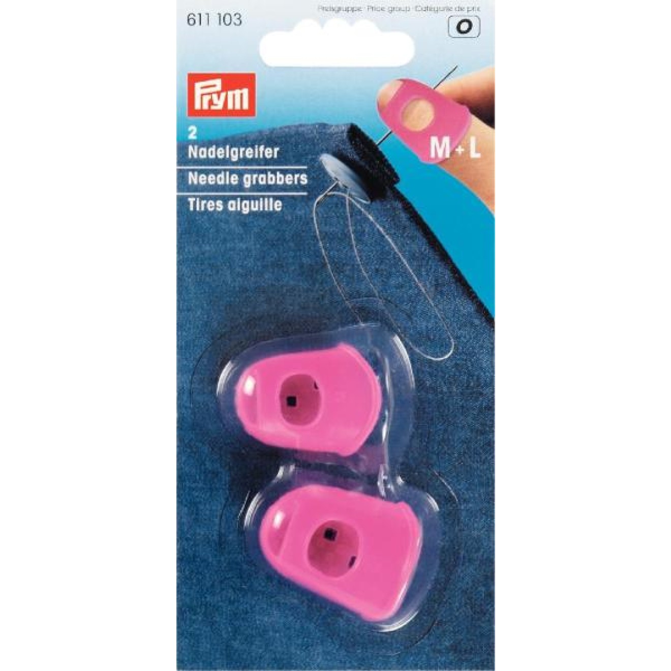 Prym Nadelgreifer M+L / pink