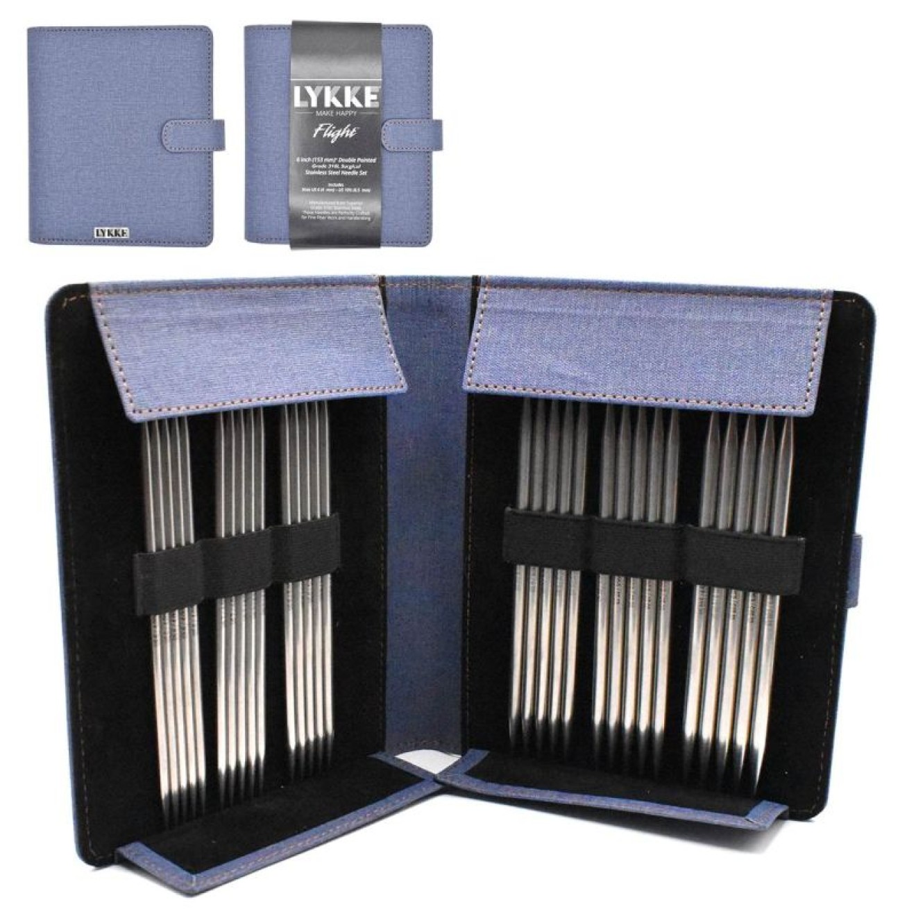 LYKKE Nadelspiel Large Flight 4,00 mm-6,50 mm 15 cm – denim