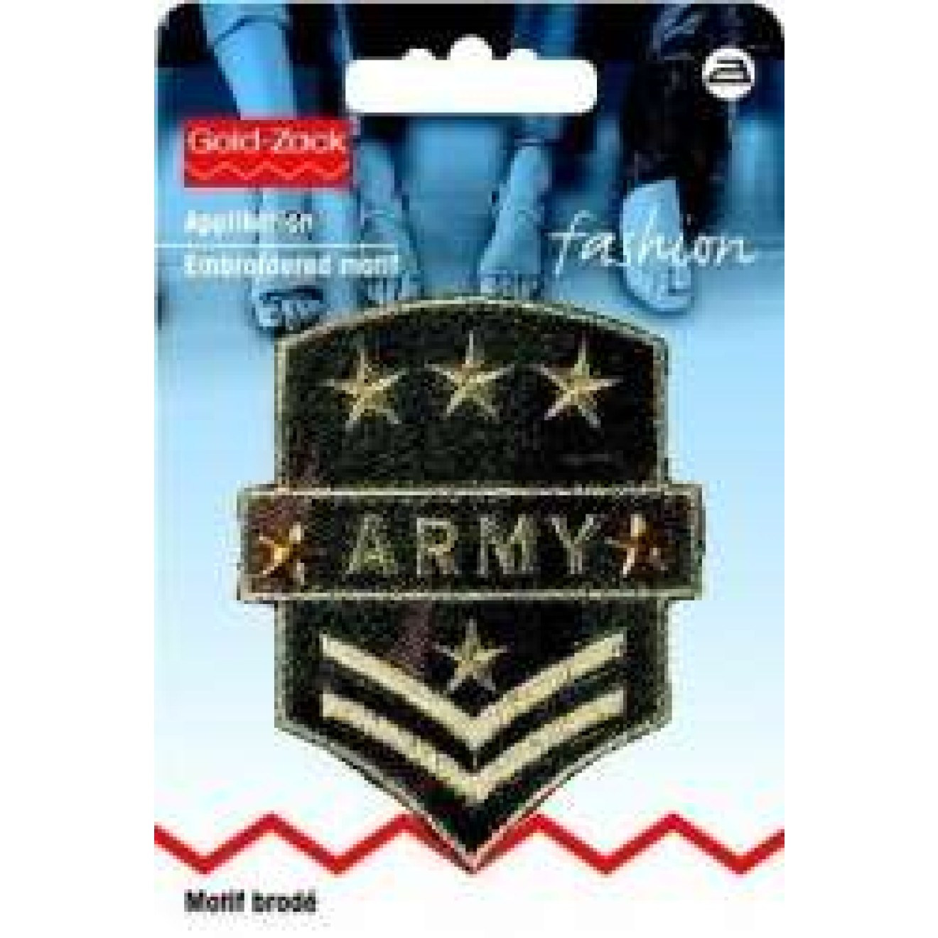 Military Army Crest / ca. 5,0x7,0 cm / kaki