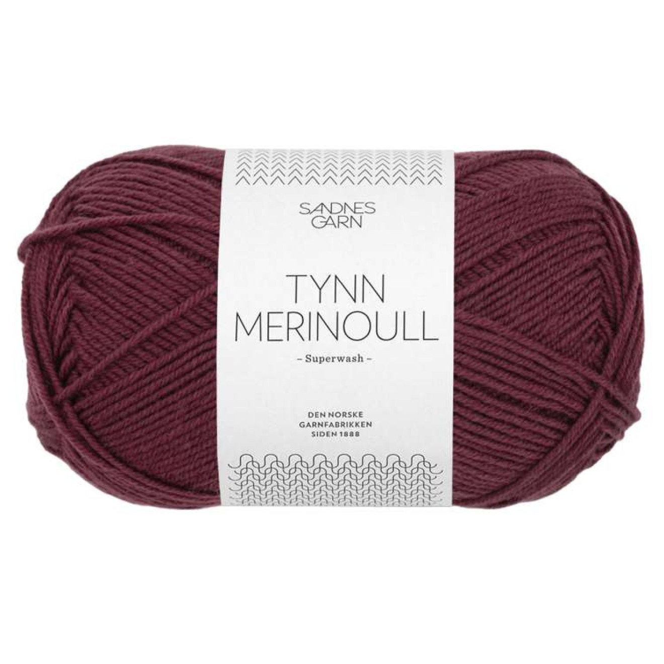 Sandnes Garn Tynn Merinoull colour 4372 deep burgundy