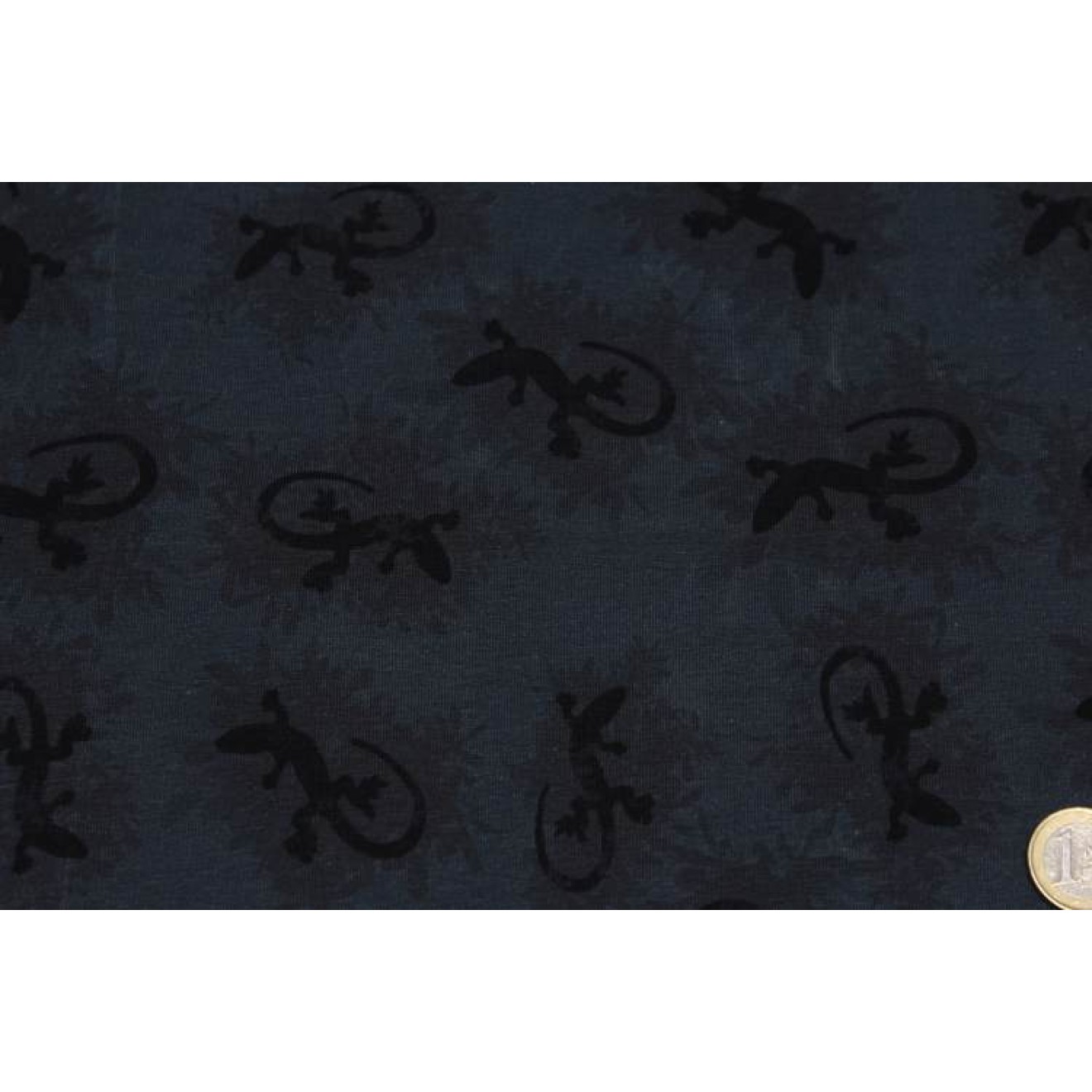 House of Inés Jersey Lizard Jungle Digital colour Night-Green