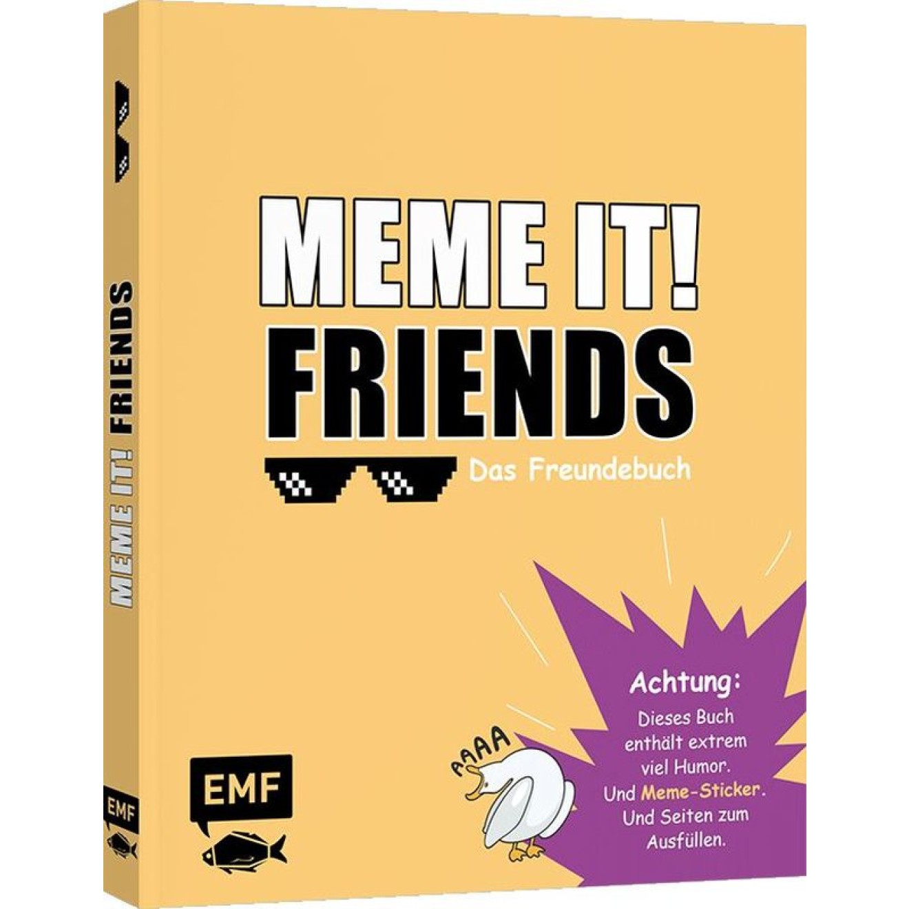 EMF Meme it! – Friends – Das Eintragalbum for deine Freund*innen | Party-Gästebuch | Freundebuch for Erwachsene
