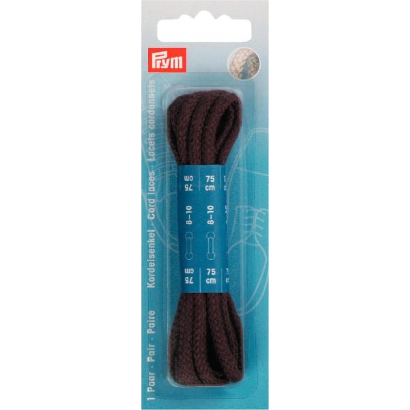 5 mm / brown / 75 cm