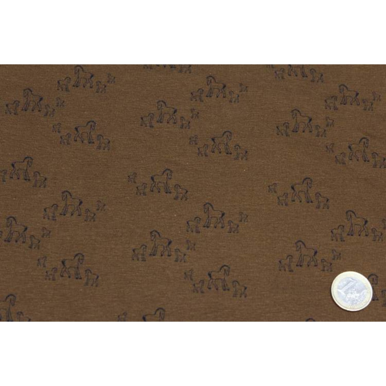 House of Inés Jersey Lovely Mustangs Digital colour Dark-Brown
