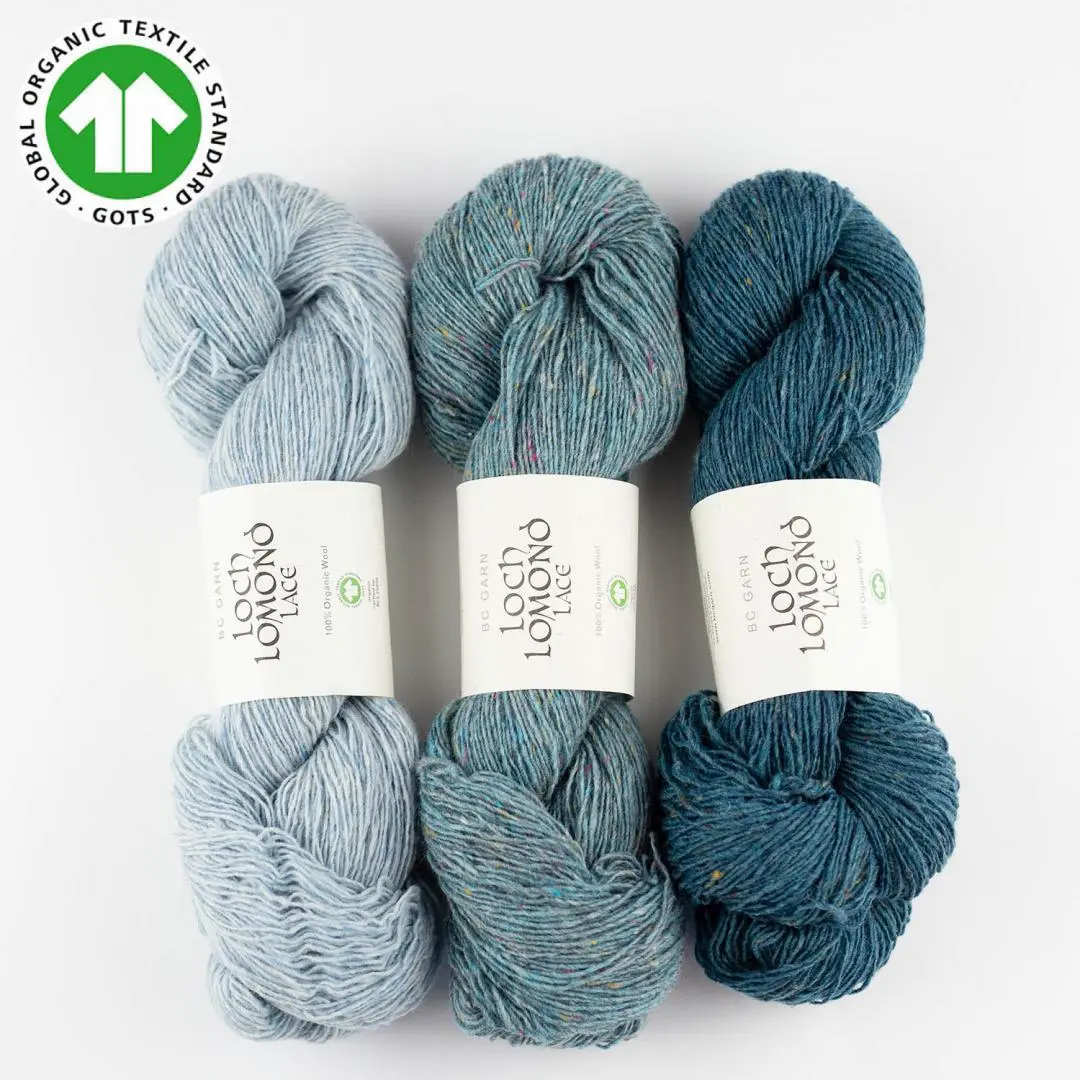 BC Garn Loch Lomond LACE GOTS – 10 зелёный-синий