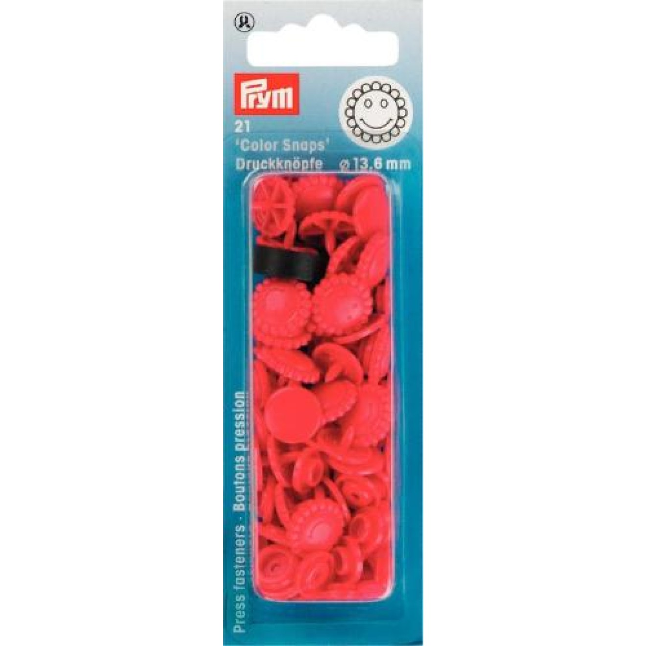 Prym sew-free snap fasteners Color Snaps 13,6 mm / rot