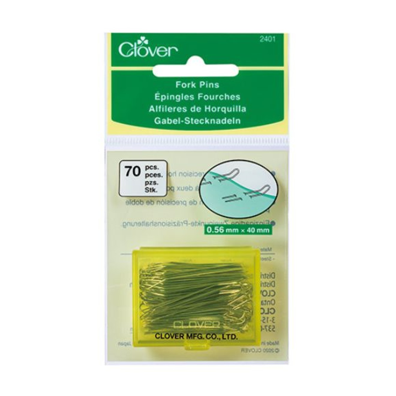 Clover Stecknadel 0,56 mm / 4 cm