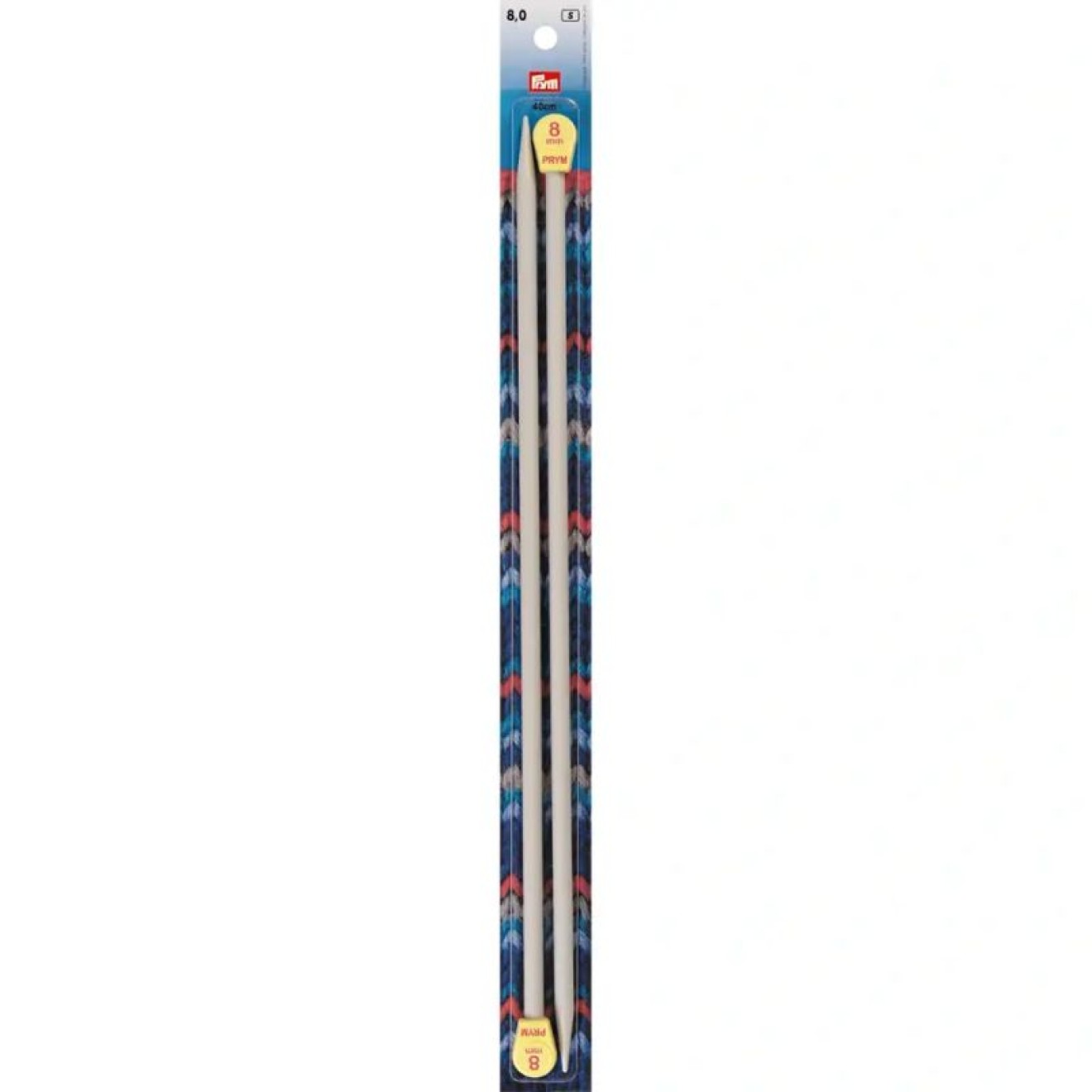 Prym single point needles 8,00 mm / 40 cm