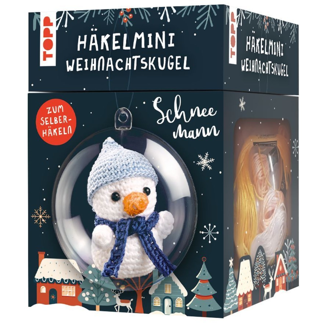 crochet set Schneemann