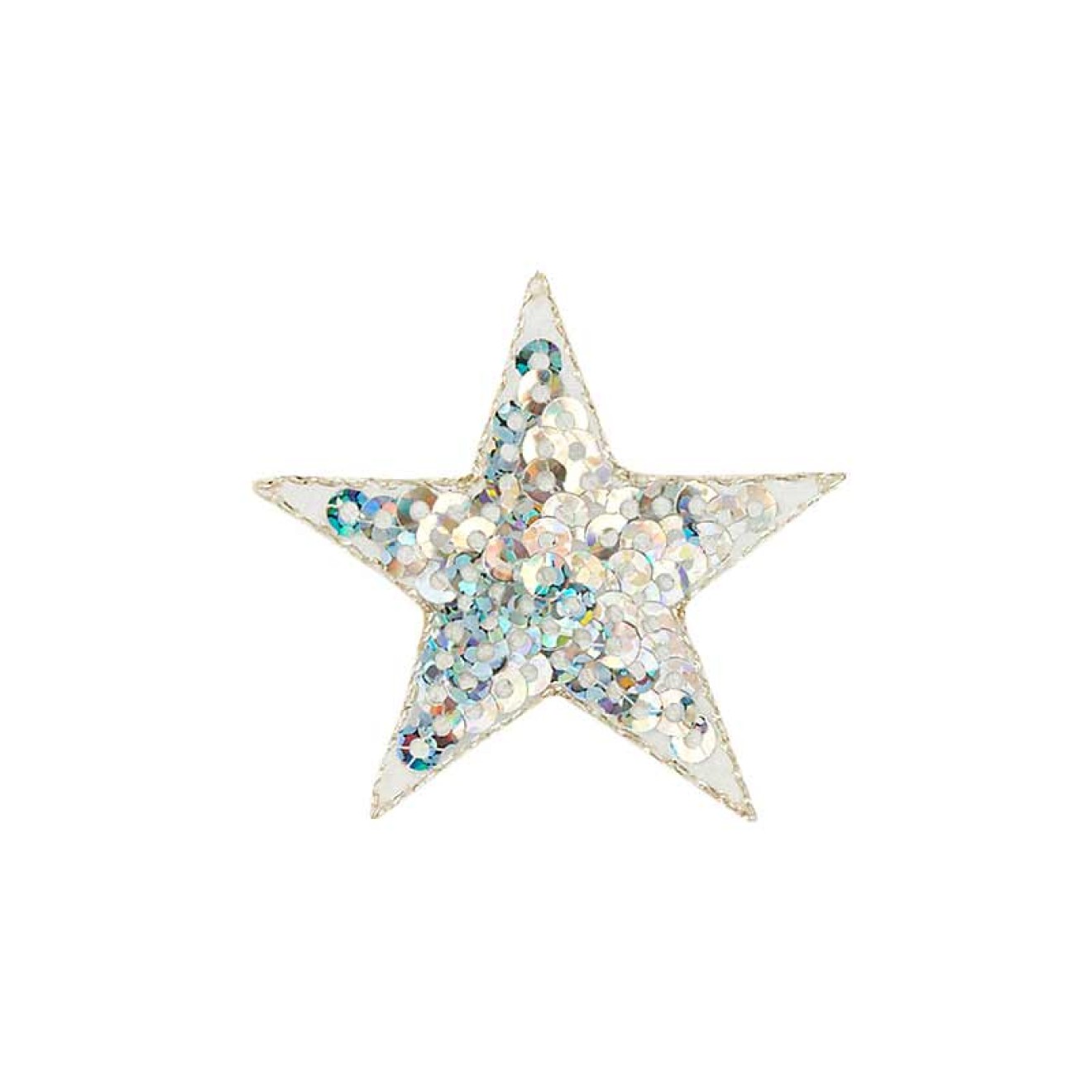 Mono-Quick appliques - Fashion and Home - iron-on colour silver Pailletten