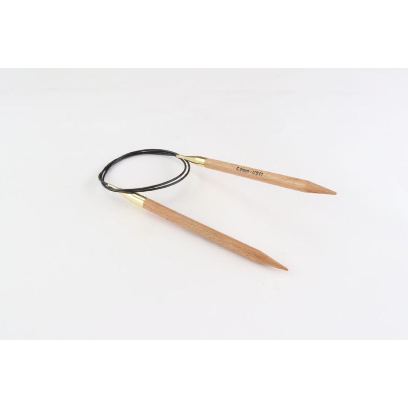 KnitPro circular needle Basix Beech 8,00 mm / 150 cm