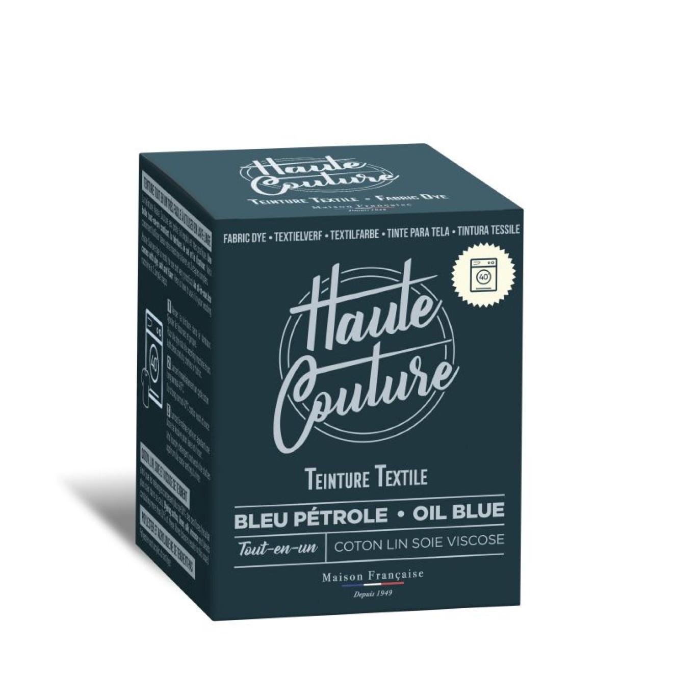 Haute Couture Textilfarbe colour petrolblau