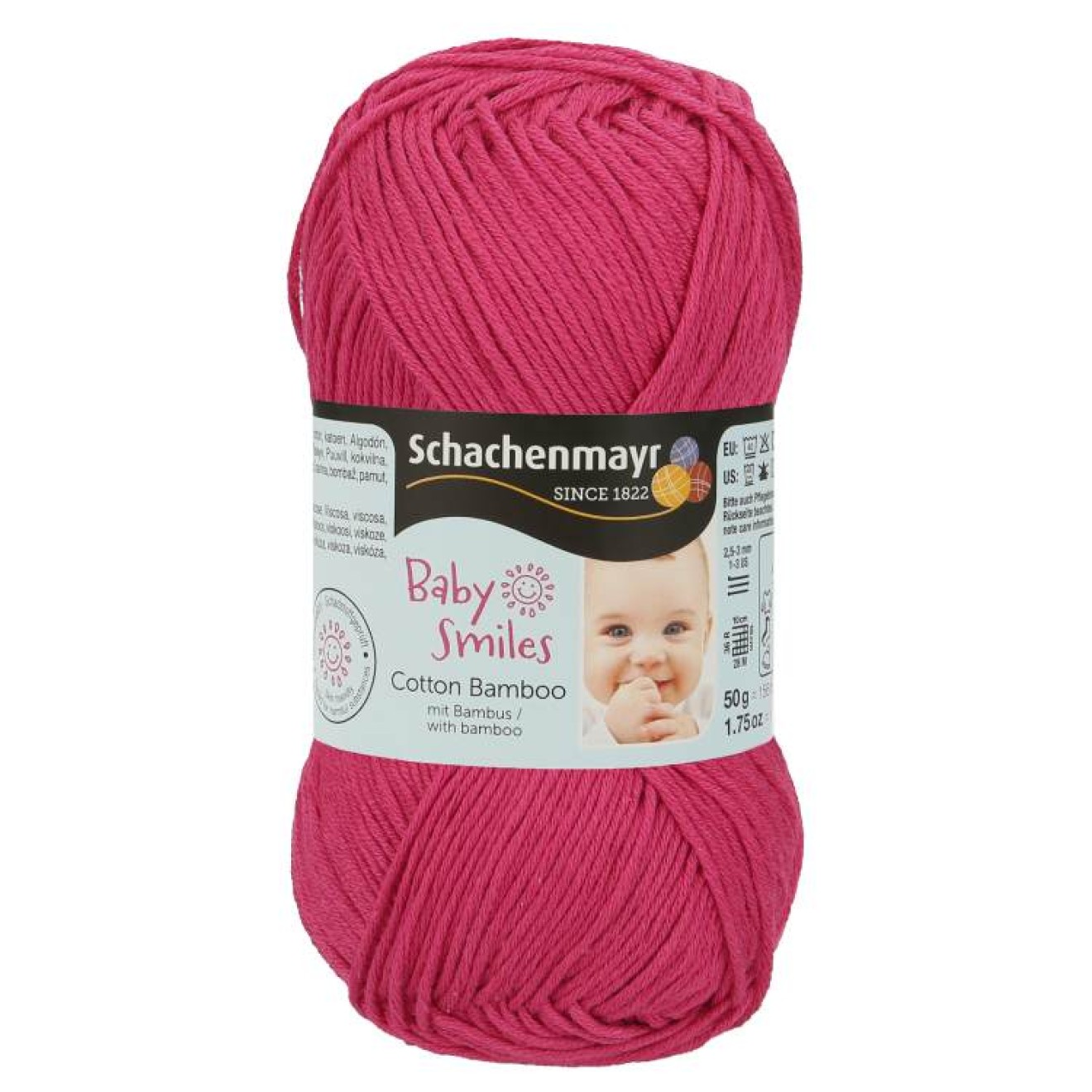Schachenmayr Baby Smiles Cotton Bamboo colour 1136 himbeere