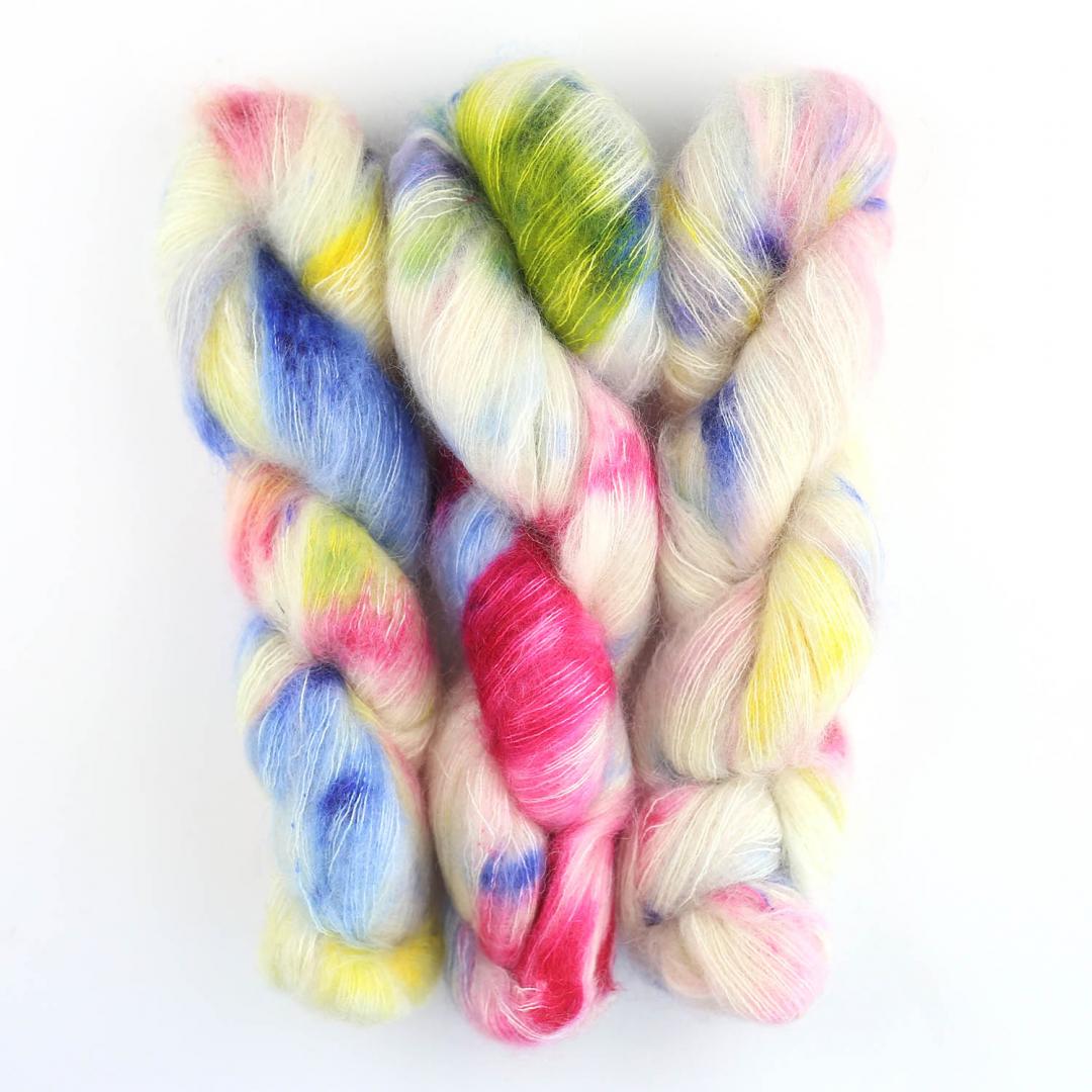 Cowgirl Blues KidSilk gradient hand-dyed yarn