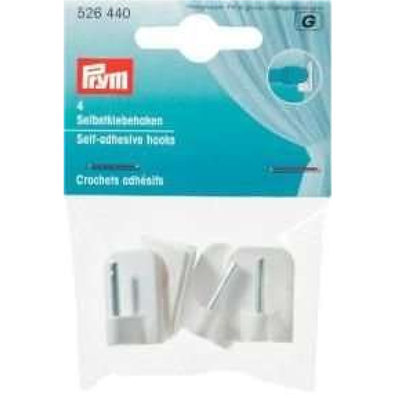 Prym Selbstklebehaken weiß