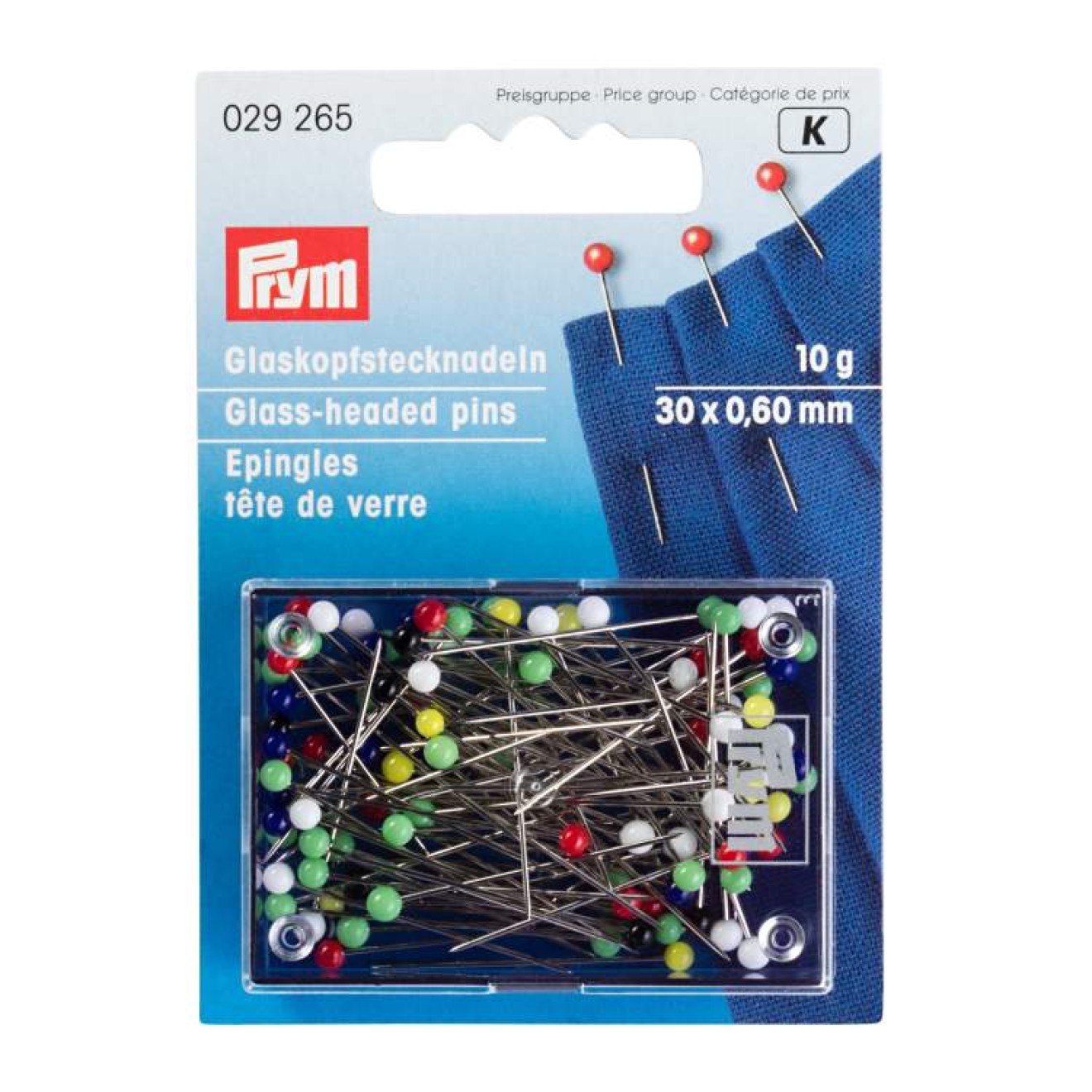 Prym Glaskopfnadeln 0,60 x 30 mm