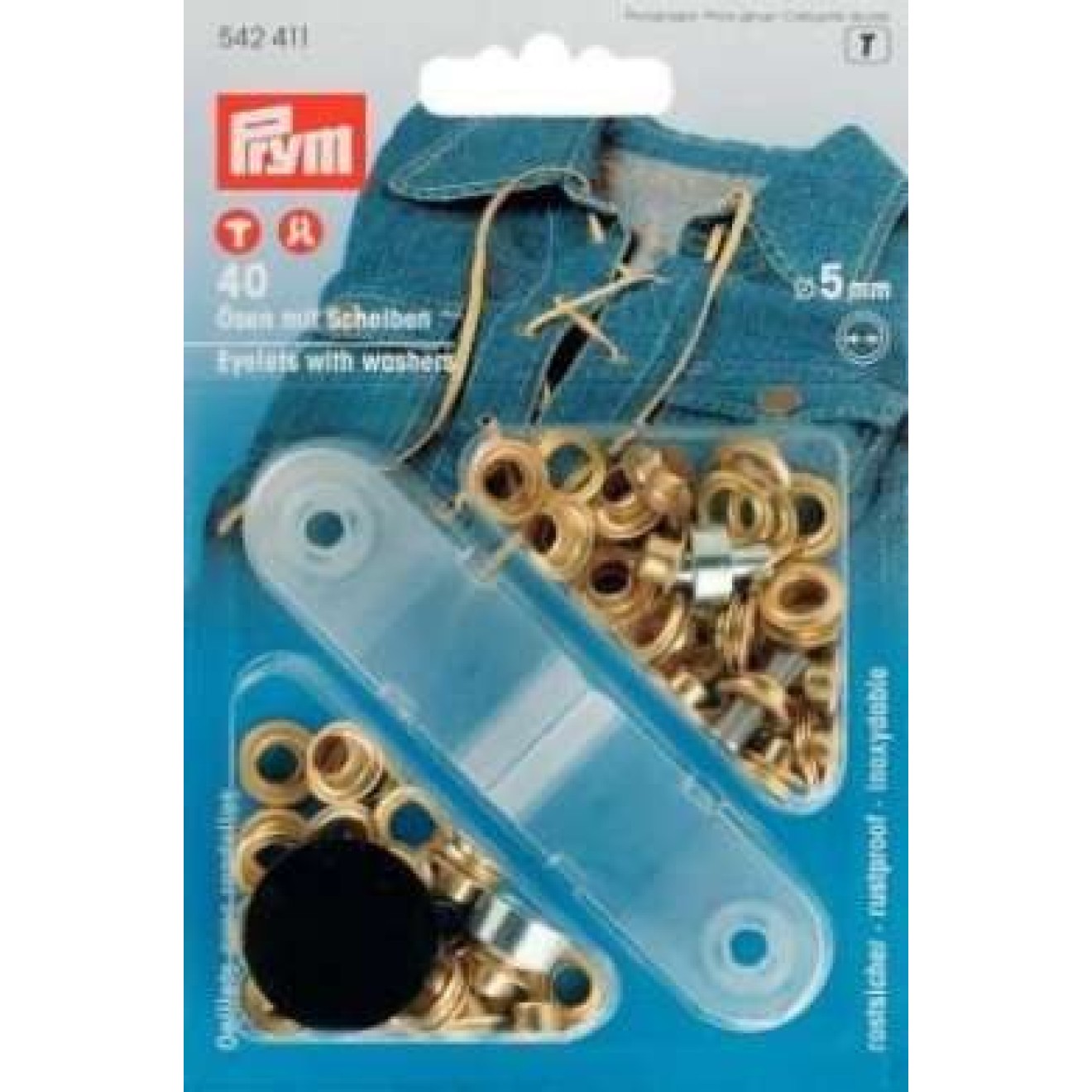 5,0 mm / gold-coloured / 40 piece