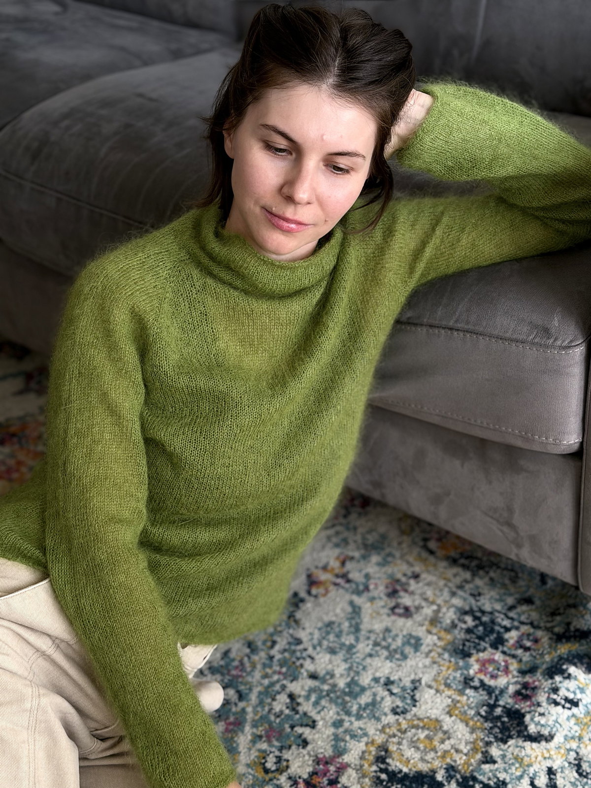 Pull col roulé Cloudy – modèle de tricot, photo 11