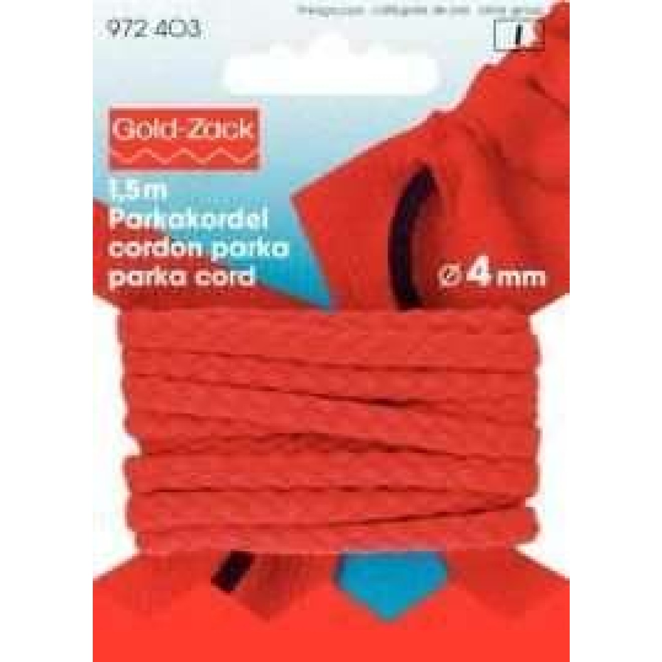 Prym Parkakordel 4 mm 4 mm / rot