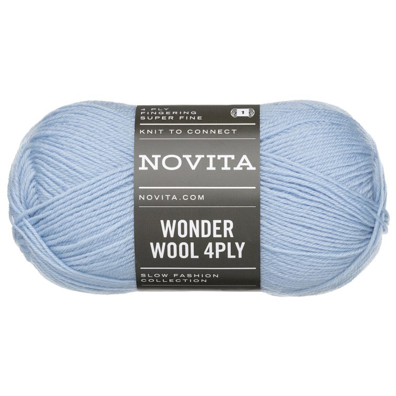 Novita Wonder Wool 4-ply colour 1001 light forget me not