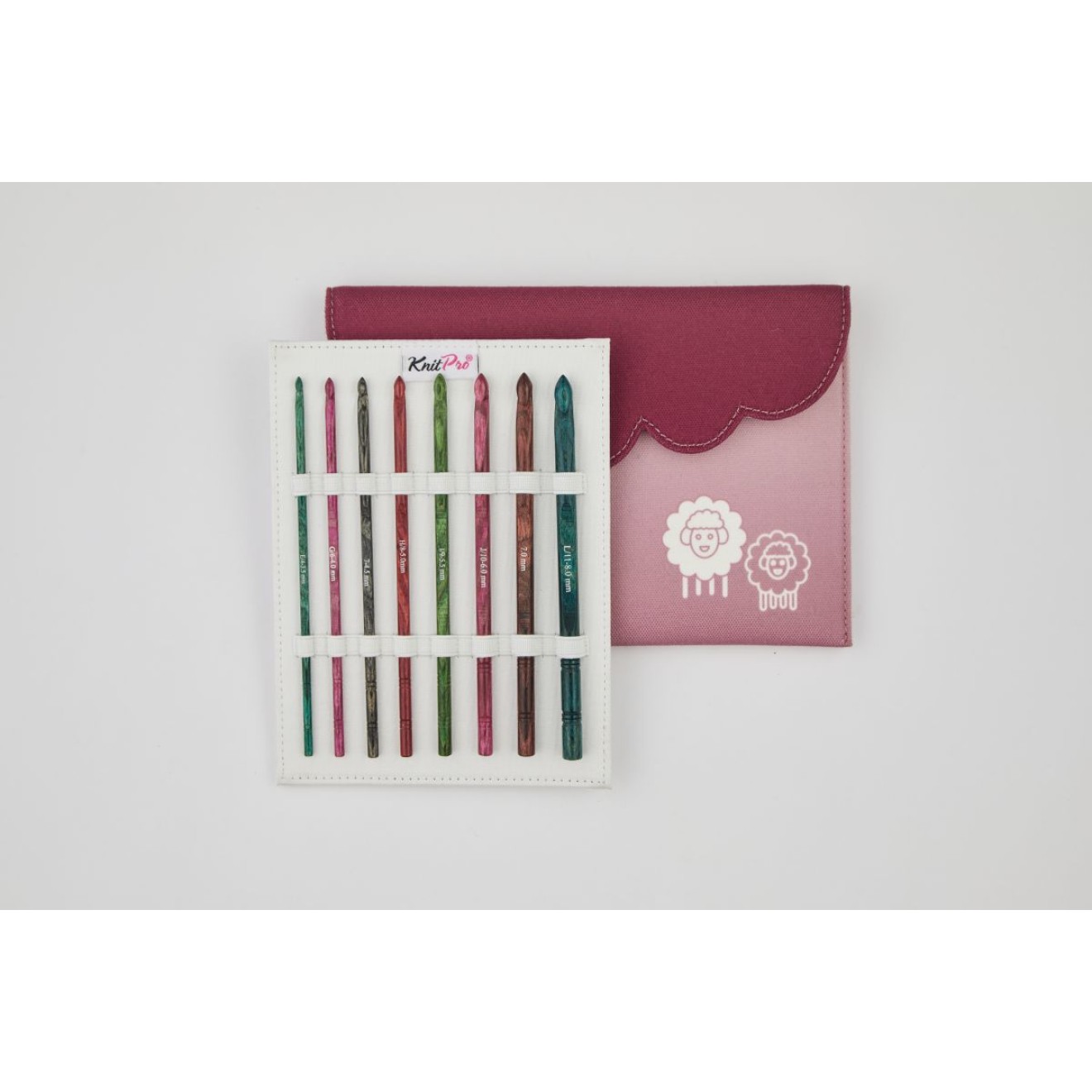 KnitPro Deluxe single-ended Dreamz wood 3,50 - 8,00 mm crochet hook set