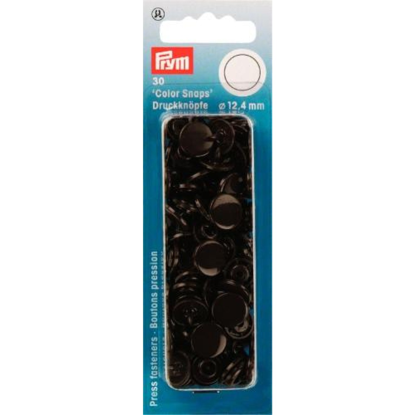 Prym sew-free snap fasteners Color Snaps 12,4 mm / dunkelbraun