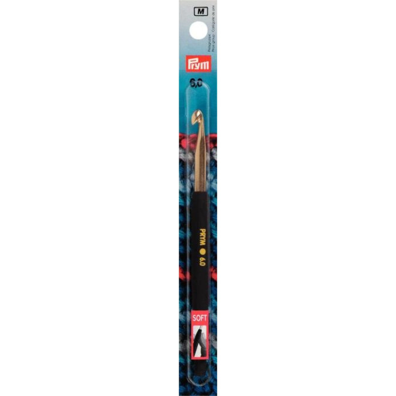 Prym крючок для пряжи с мягкой ручкой 6,00 mm / 15 cm