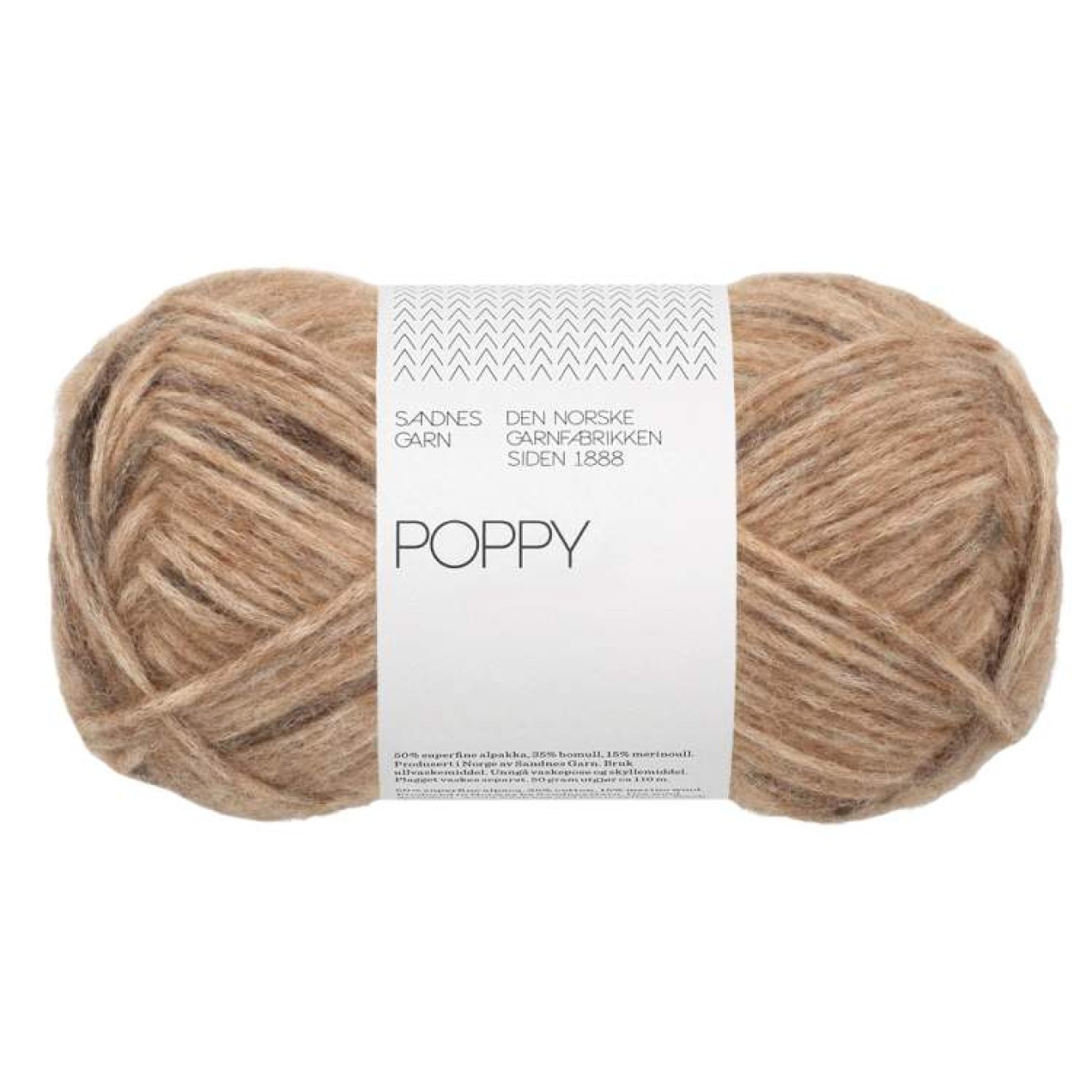 Sandnes Garn Poppy colour 3400 chocolate chip cookie