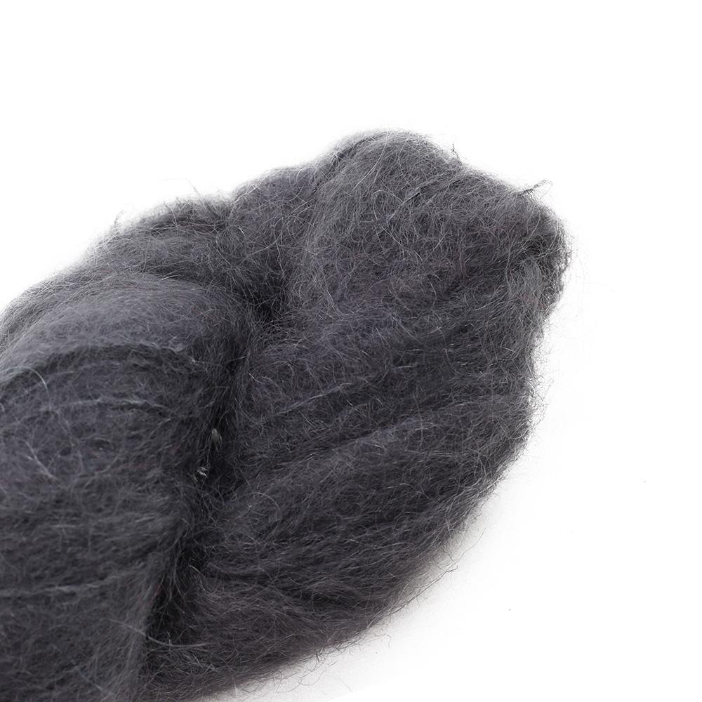 Cowgirl Blues Fluffy Mohair solids hand-dyed yarn