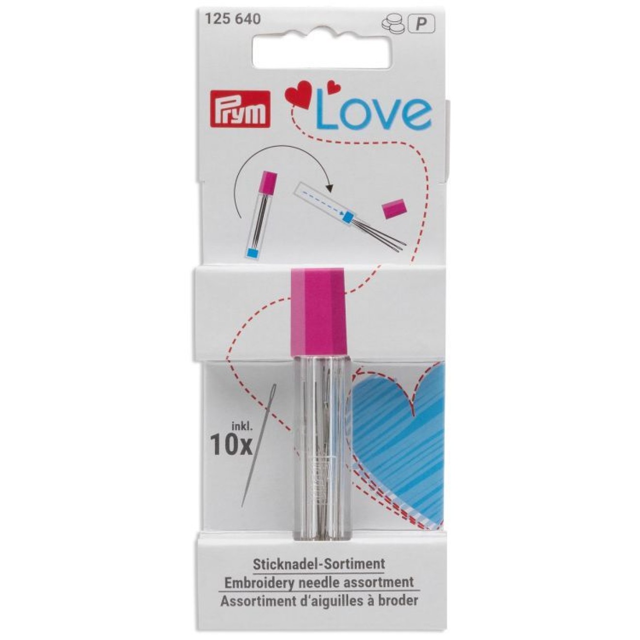 Prym embroidery needles assortment 7,9x1,4x1,4cm