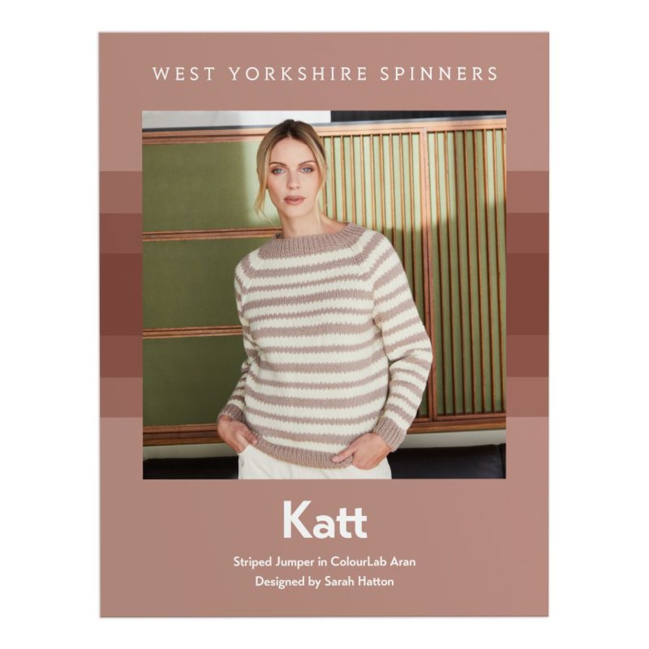 West Yorkshire Spinners single pattern ColourLab Aran - Katt Striped Jumper - English