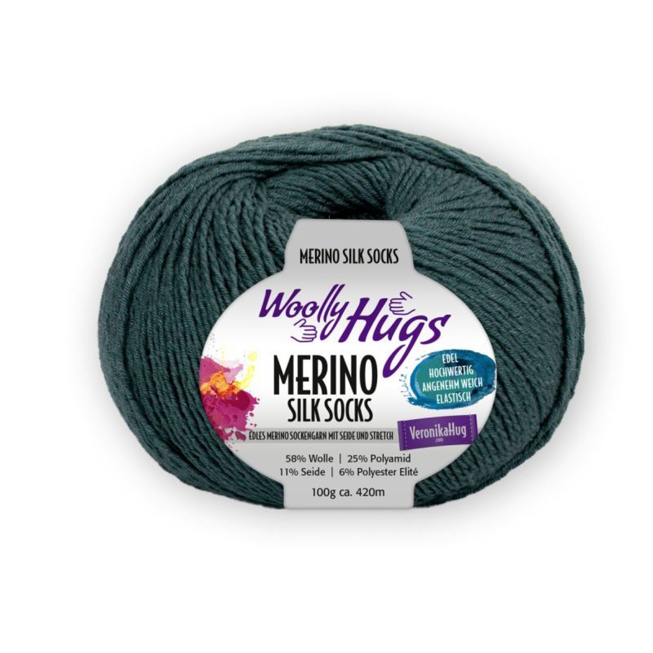 Pro Lana Woolly Hugs Merino Silk Socks colour 268
