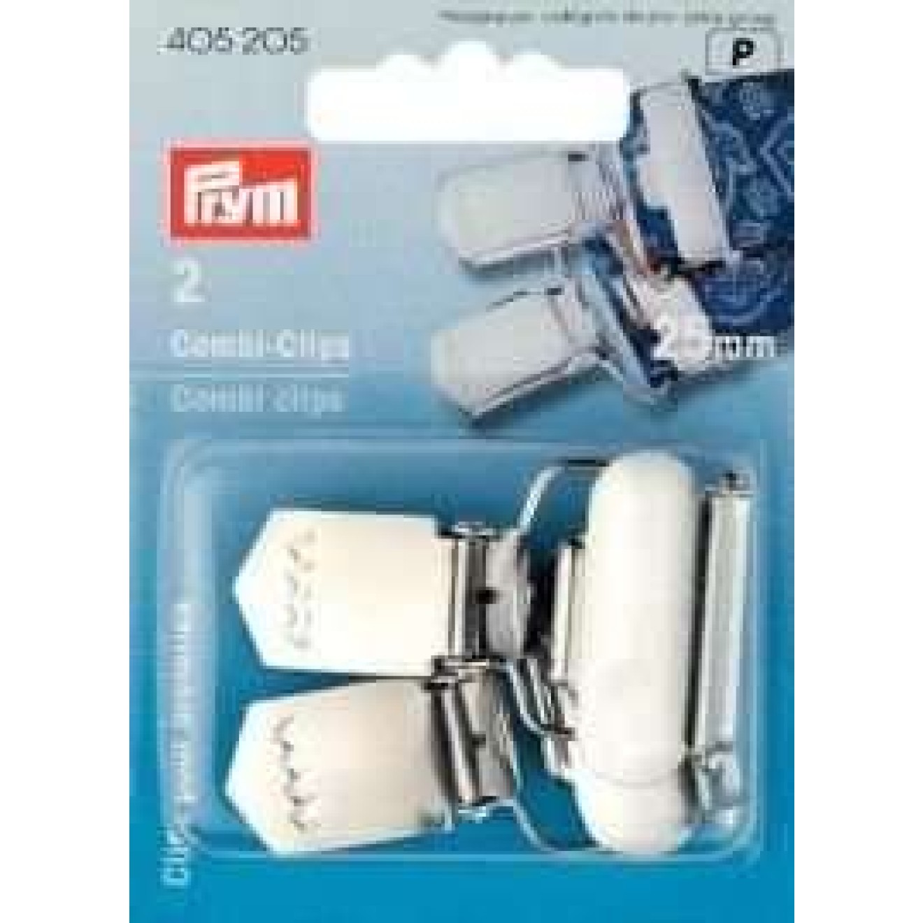 Prym Combi-Clips 25 mm / silberfarbig
