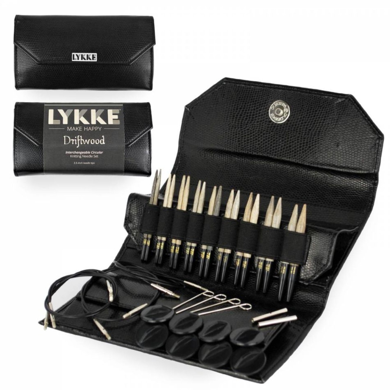 LYKKE Nadelset austauschbare Nadelspitzen 3,25 mm-6,50 mm / 9 cm