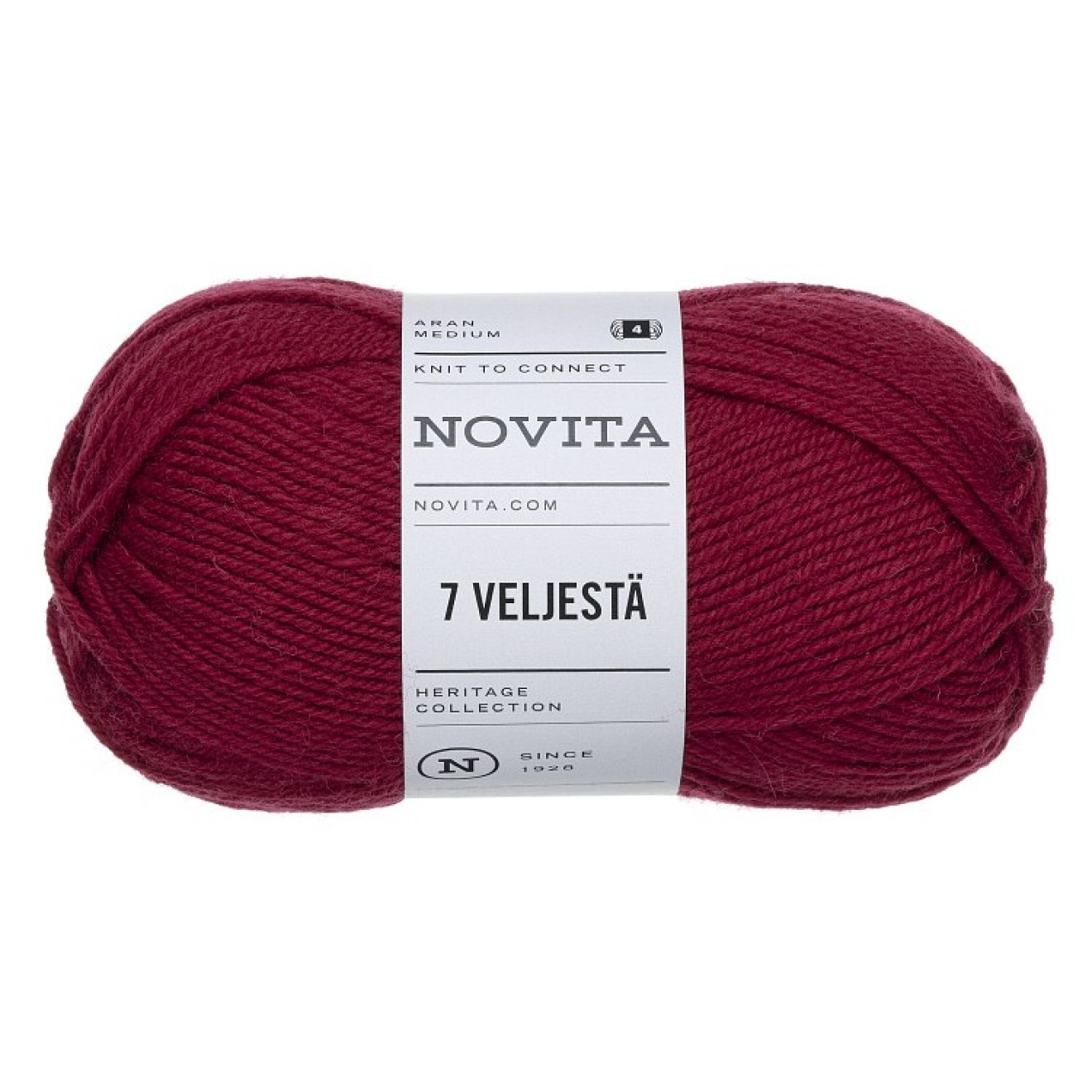 Novita 7 Veljestä colour 587 cranberry
