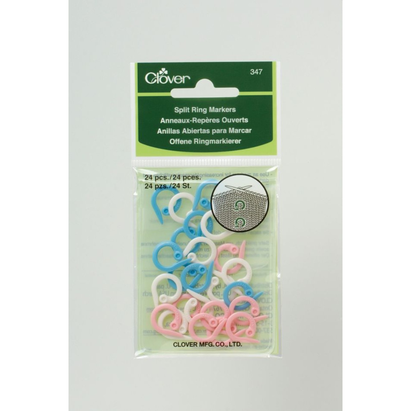 Clover Ringmarkierer pink weiß blau