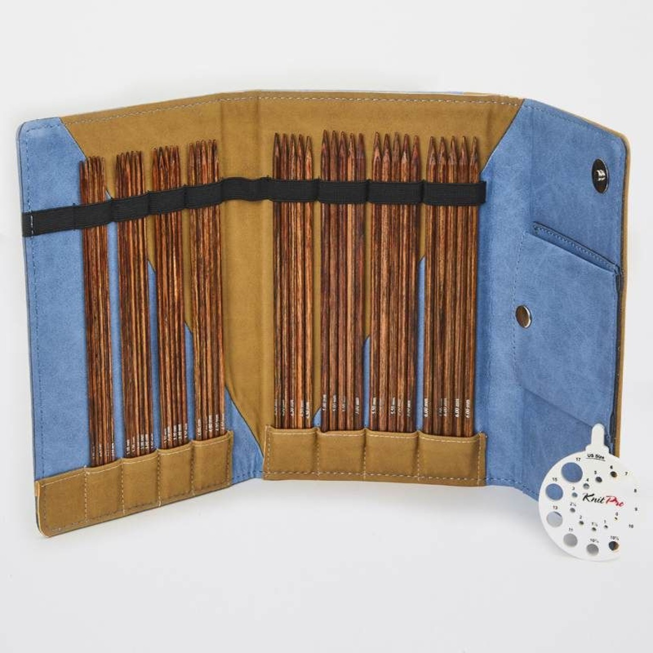 KnitPro needle set Midi double point needle set Ginger 2,5 - 6,0 mm / 20 cm