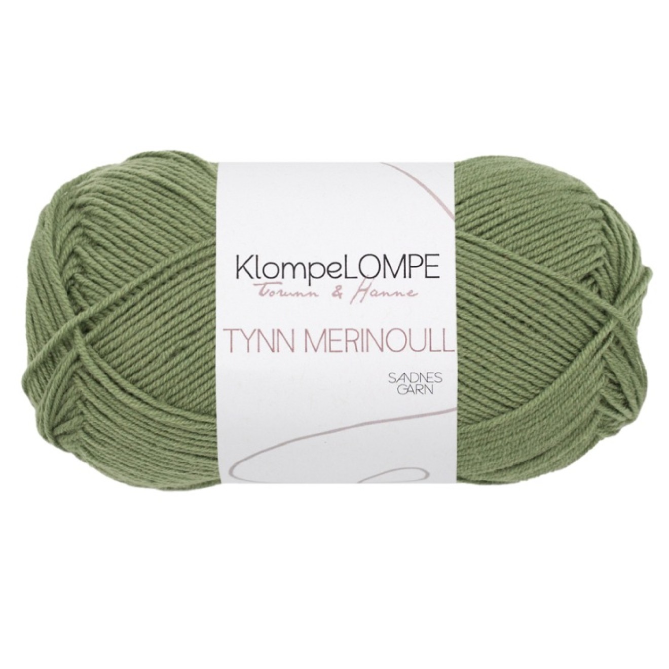Sandnes Garn KlompeLOMPE Tynn Merinoull colour 9052 dark powder green