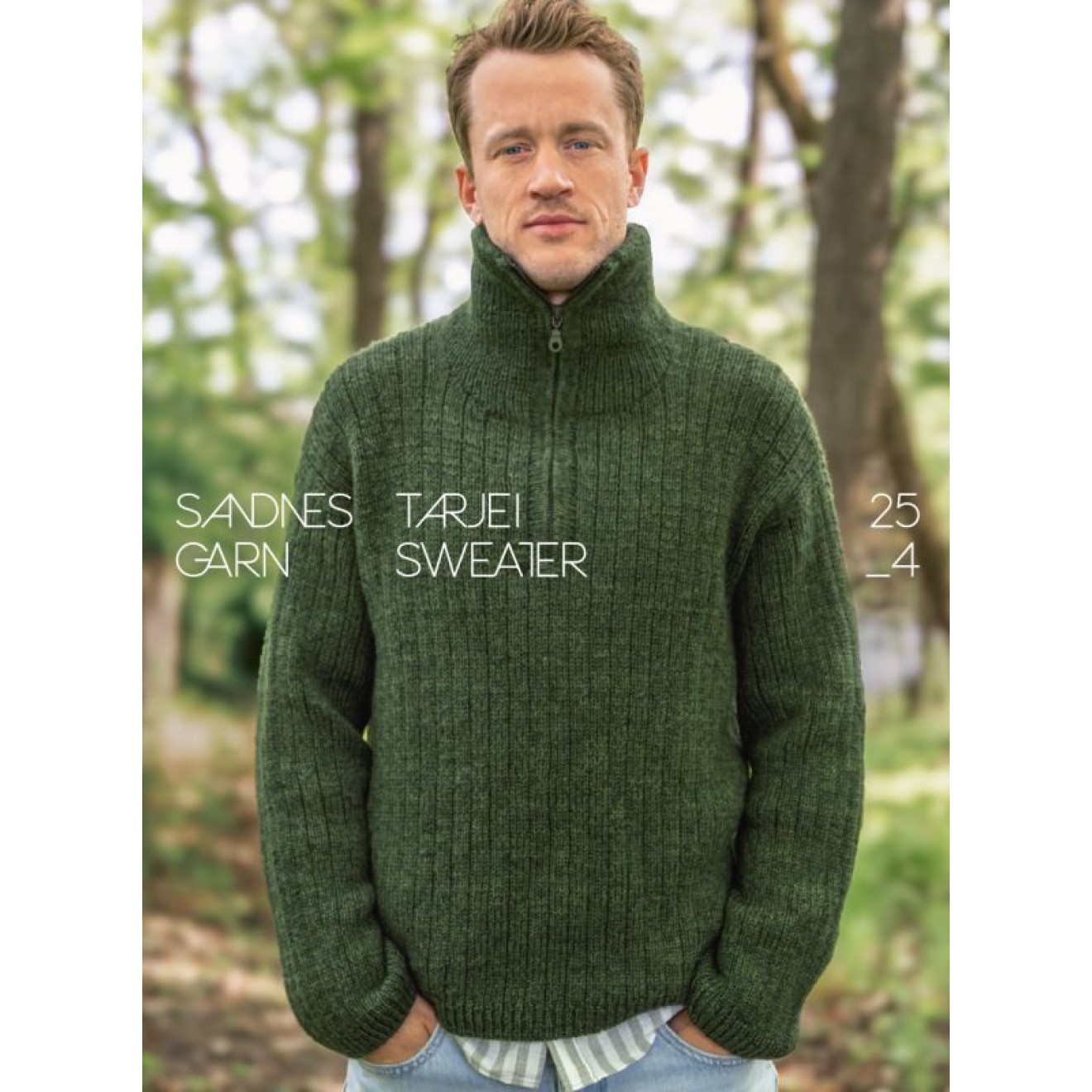 Sandnes Garn pattern booklet 25_4 Tarjei Sweater Farbe 01992 natural