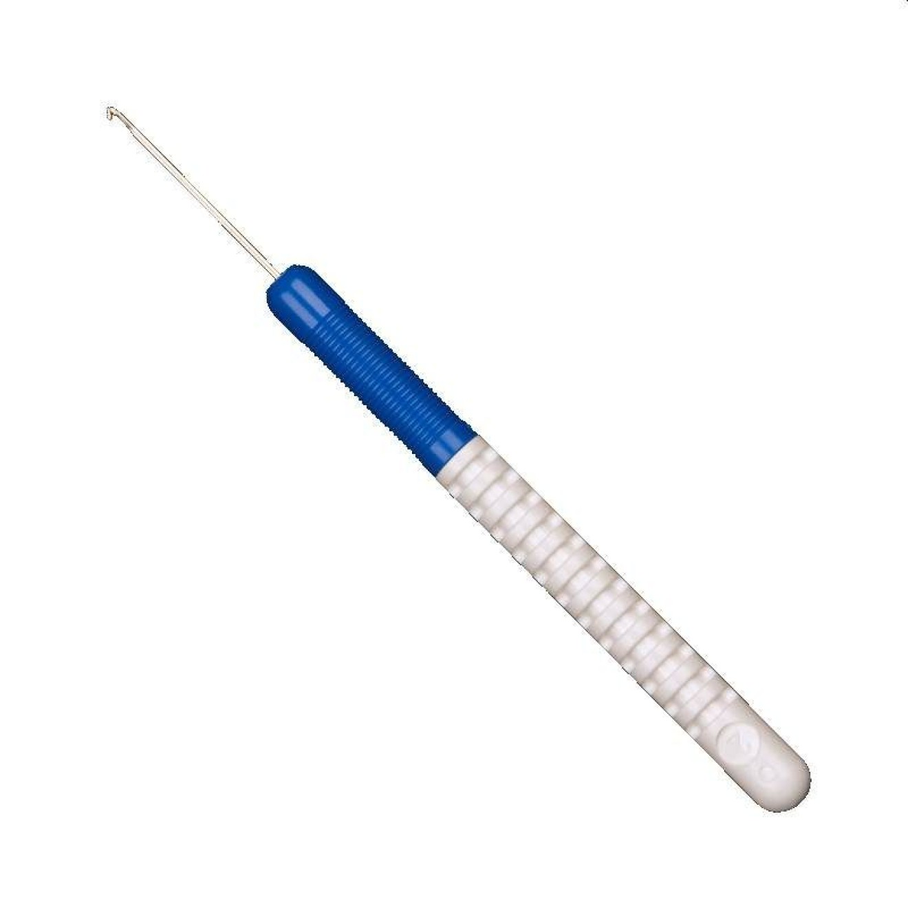 addi wool with Griff vernickelt crochet hook