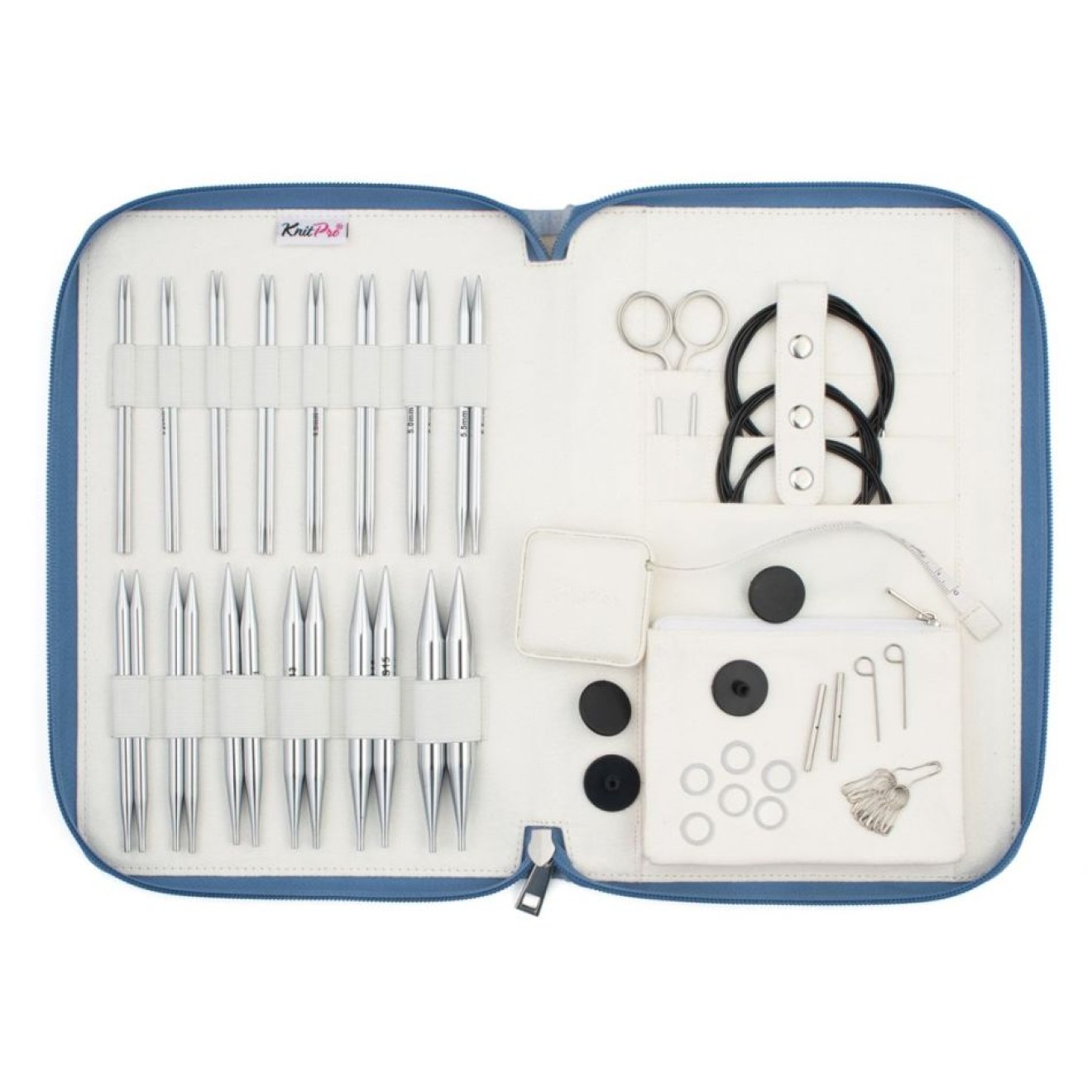 KnitPro Nadelset Grande auswechselbare Nadelspitzen Nova 13 cm  3,00 mm - 12,00 mm 3,00 mm - 12,00 mm / 13 cm