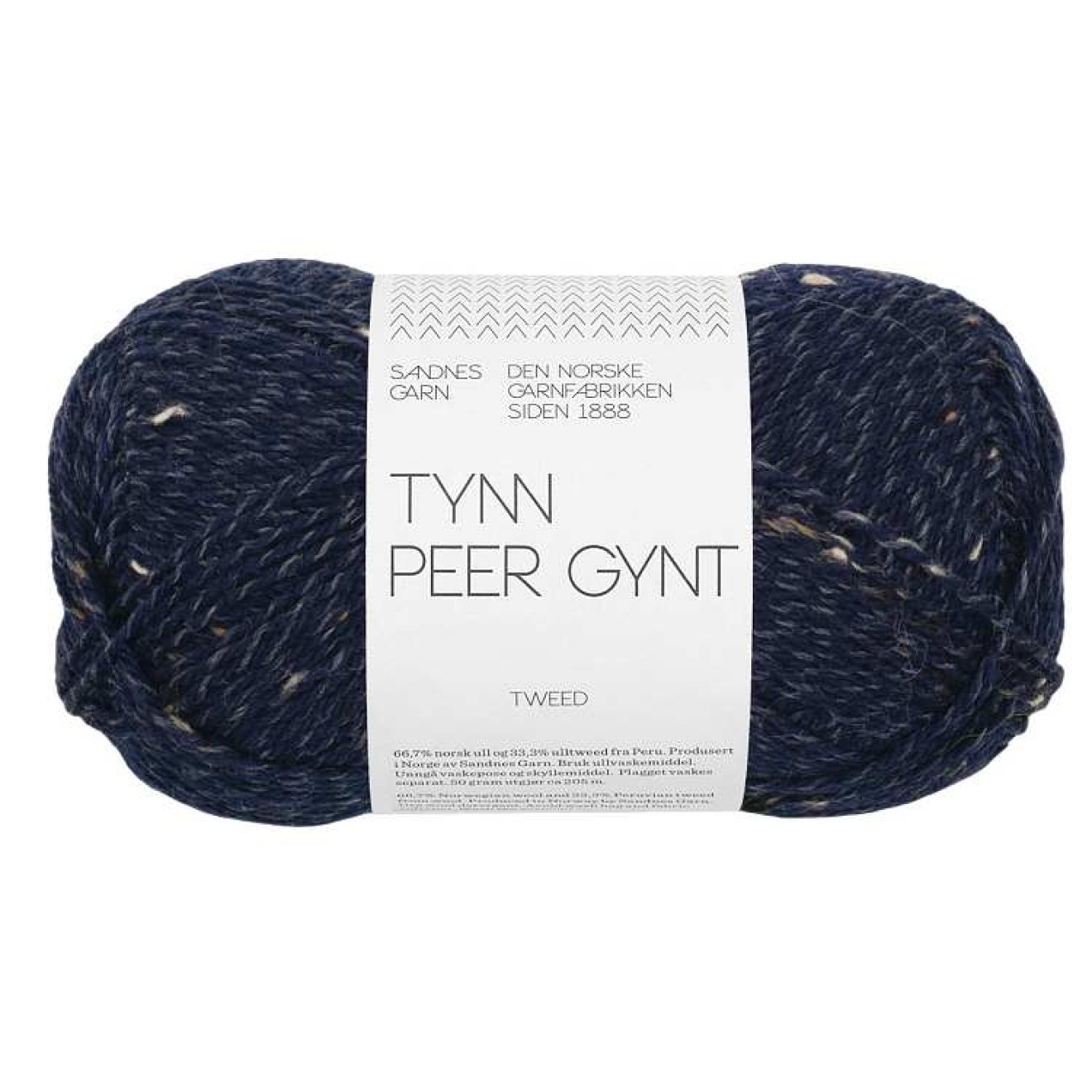 Sandnes Garn Tynn Peer Gynt colour 5585 navy blue tweed