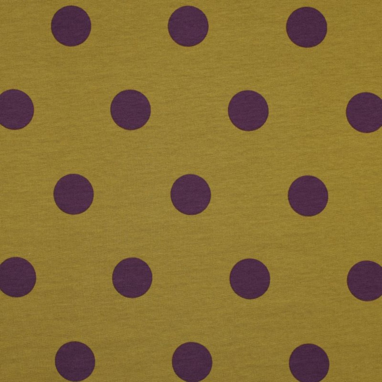 HANABI French Terry Big Dots colour 015 dark ochre